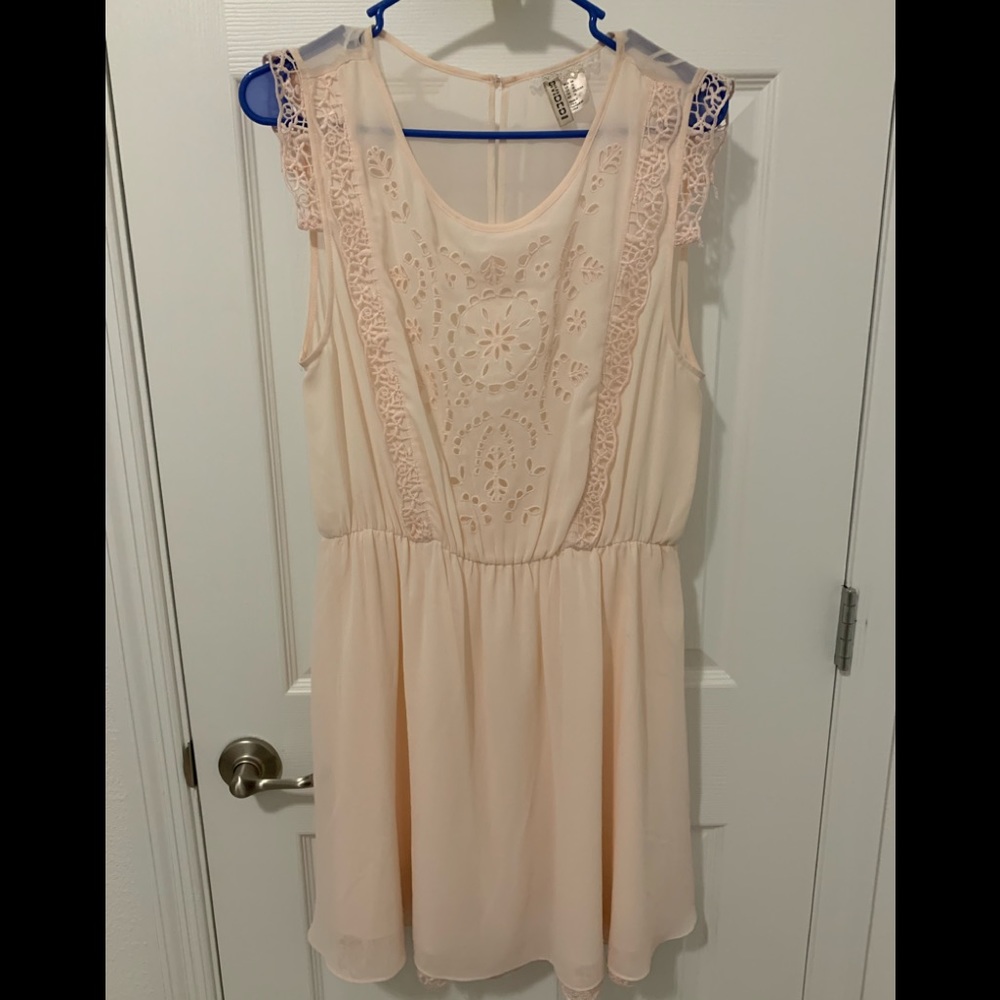 H&M divided blush pink dress size 14